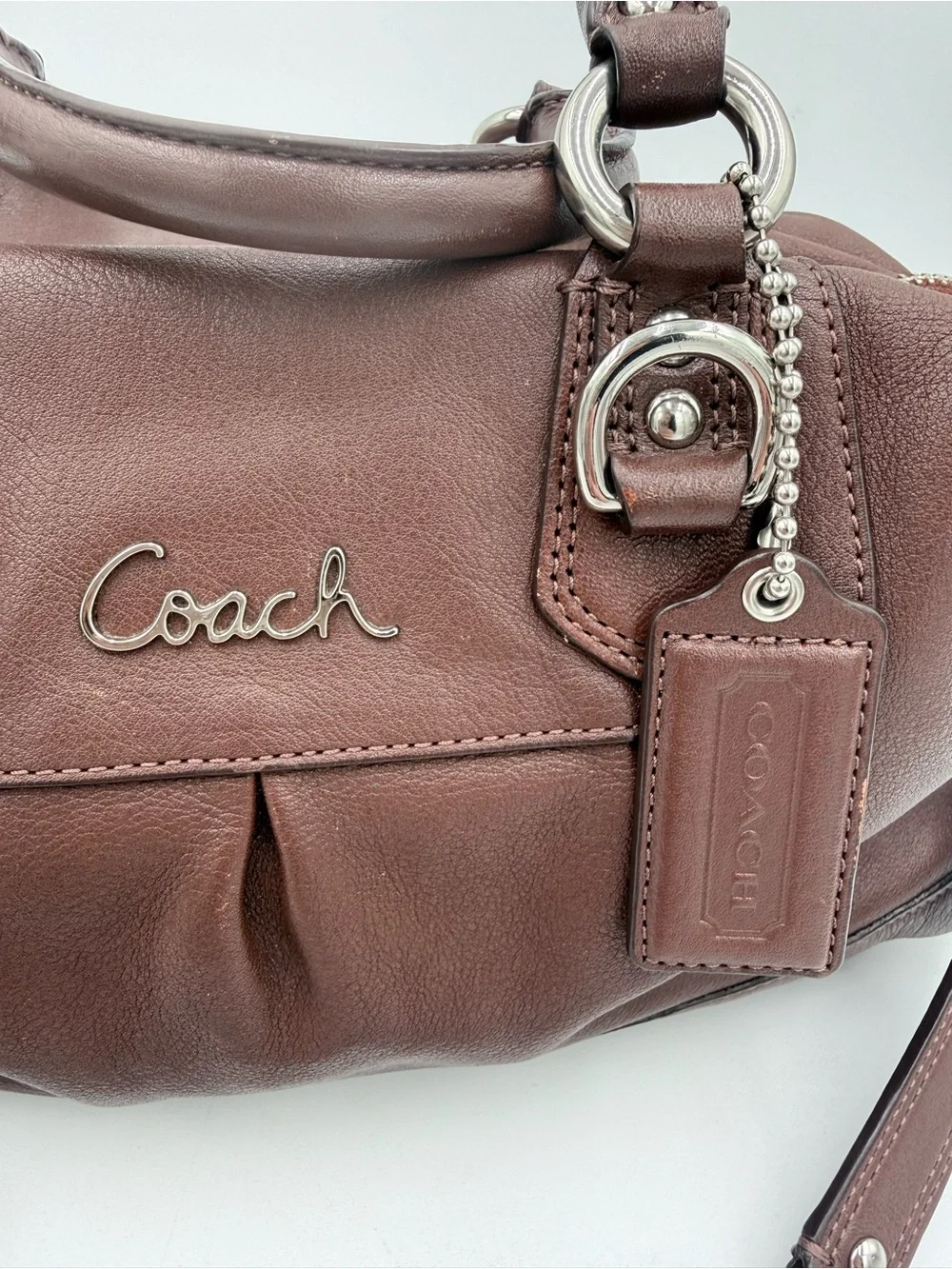 Coach Brown Leather Shoulder Bag
